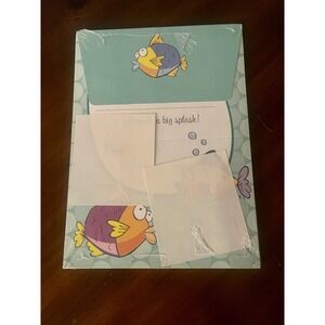 1 set of 12 Sally Foster Kids Self Mailing Thank you party cards